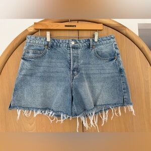 H&M Women's Cutoff Hem Blue Jean Shorts Size 14